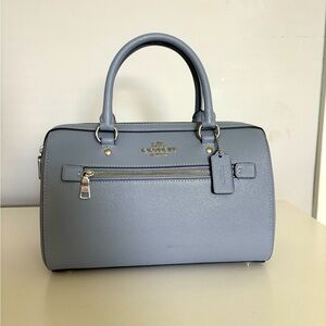 Blue-Grey Coach Purse